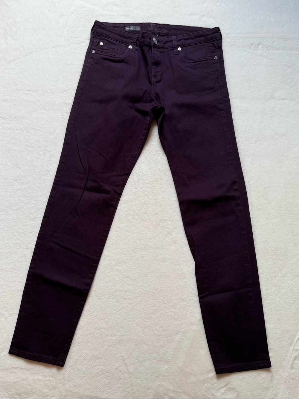 Kut from the Kloth Diana Skinny Jeans in Deep Plum